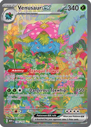 Venusaur ex card